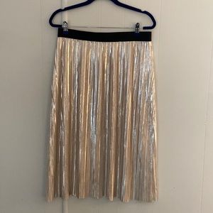 Target Xhiliration gold midi skirt